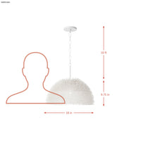 Urchin 1 Light Dome Pendant