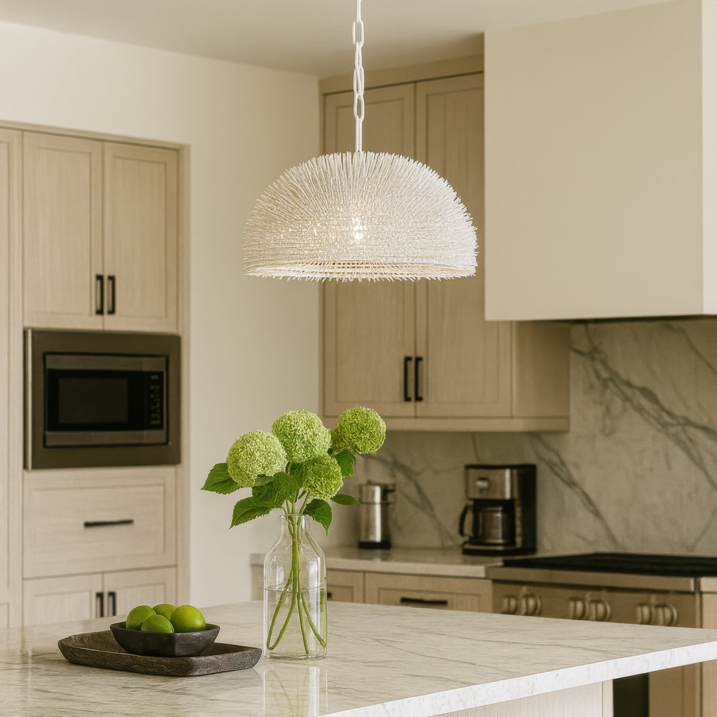Urchin 1 Light Dome Pendant