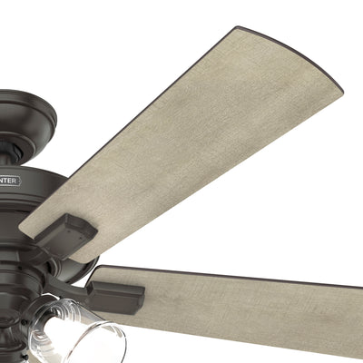 52 inch Crestfield Noble Bronze Ceiling Fan with LED Light Kit and Handheld Remote