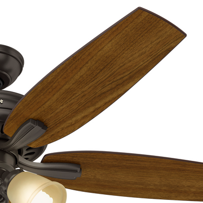 52 inch Newsome Premier Bronze Ceiling Fan with LED Light Kit and Pull Chain