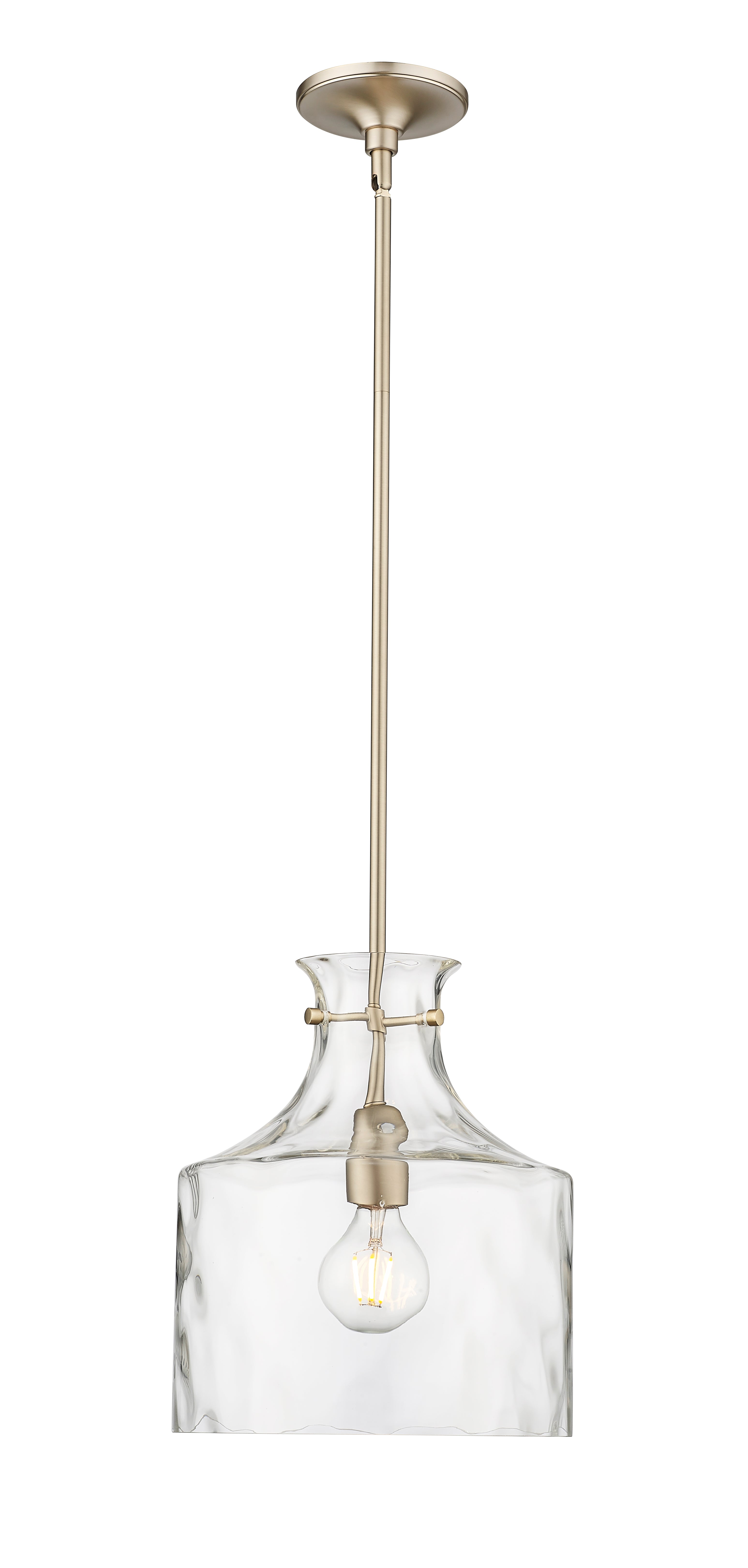 13'' Santorini Modern Gold 1 Light Pendant