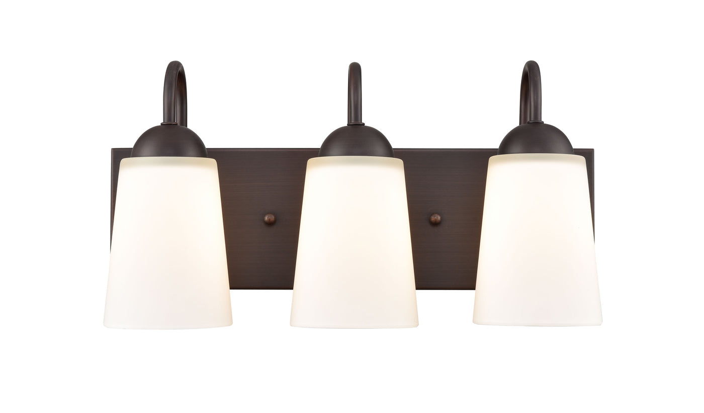 16'' Ivey Lake Rubbed Bronze 3 Light Bath Vanity