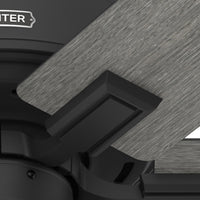 52 inch Fonthill ENERGY STAR® HunterExpress Matte Black Ceiling Fan with LED Light Kit and Handheld Remote