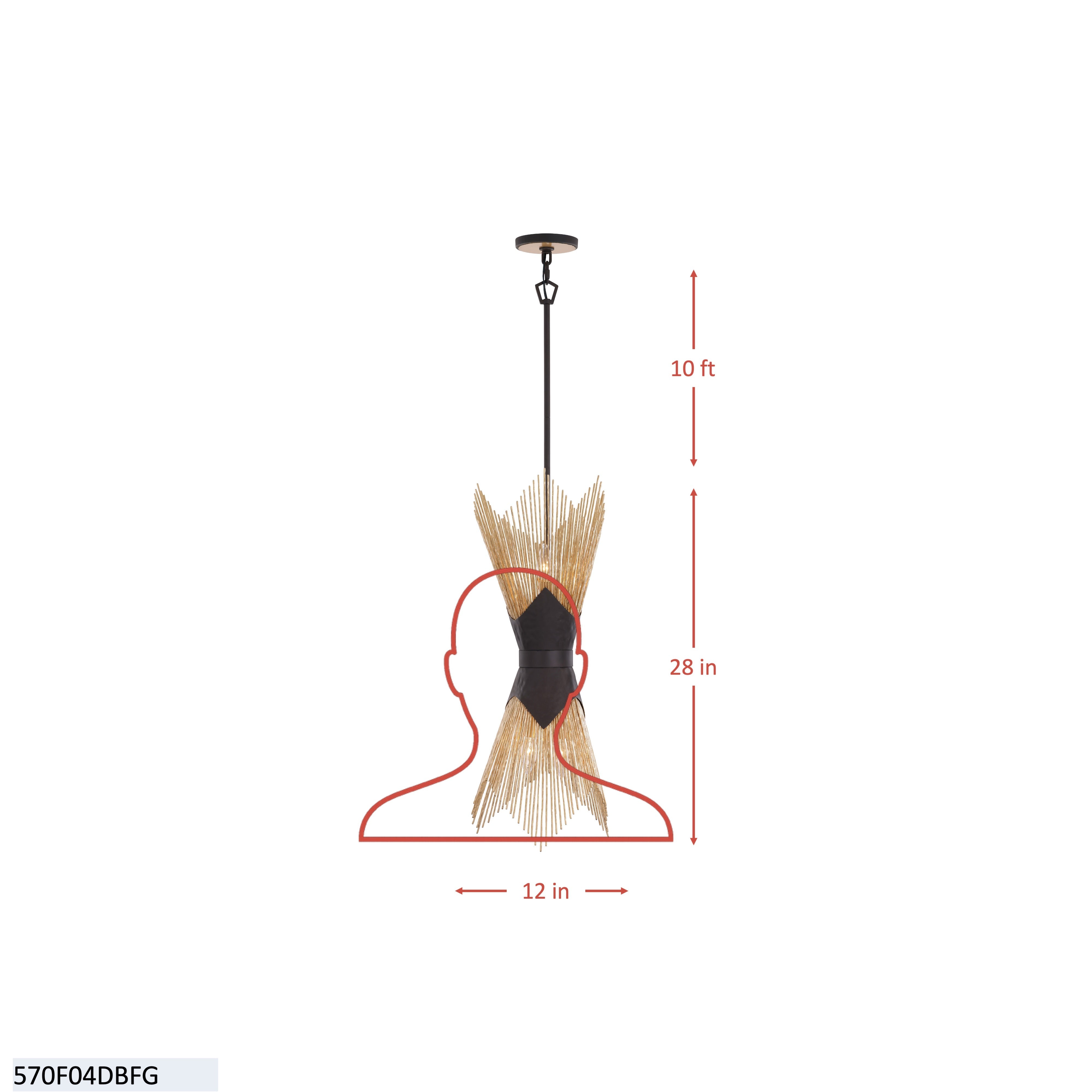 Aristocrat 4 Light Foyer Pendant