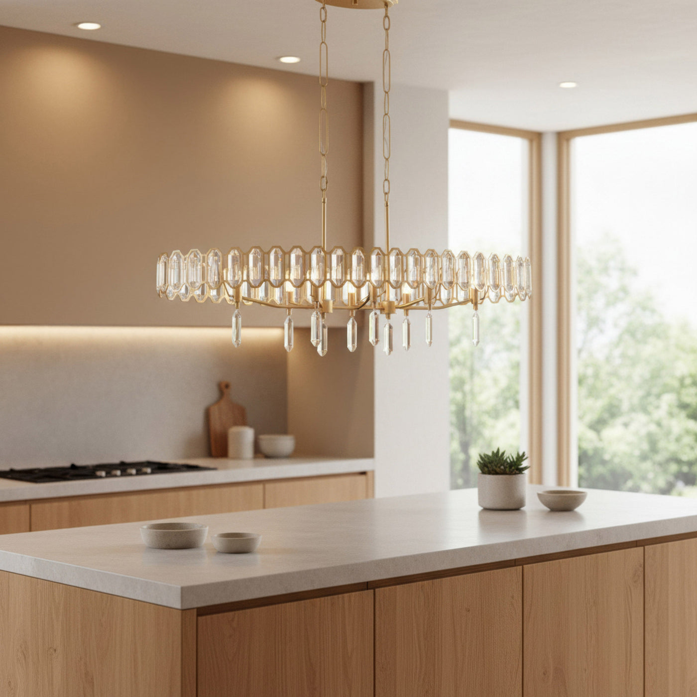 Drama Club 8 Light Linear Pendant