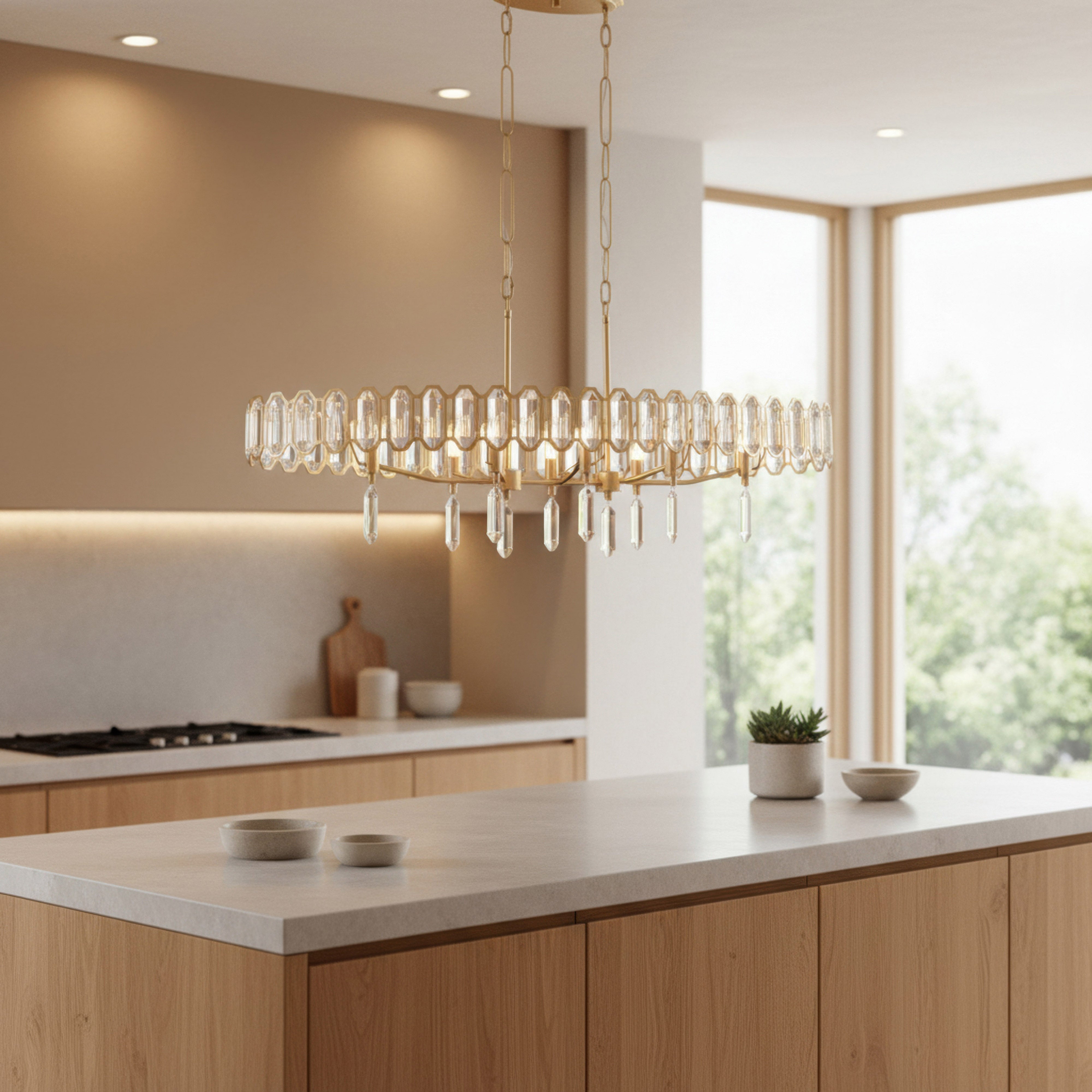 Drama Club 8 Light Linear Pendant