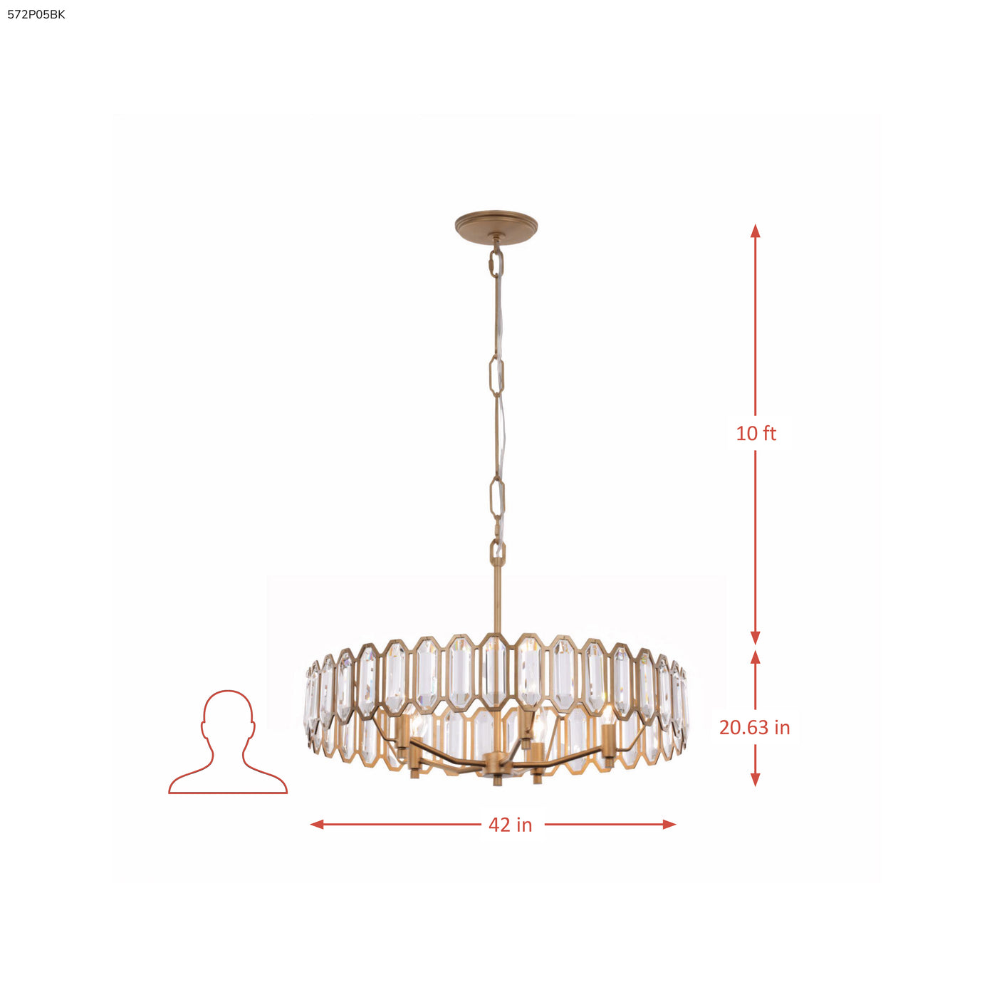 Drama Club 5 Light Pendant