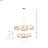 Drama Club 13 Light 2 Tier Pendant