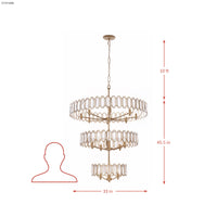 Drama Club 16 Light 3 Tier Pendant
