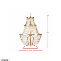 Crystal Baller 12 Light Leaded Crystal Empire Pendant