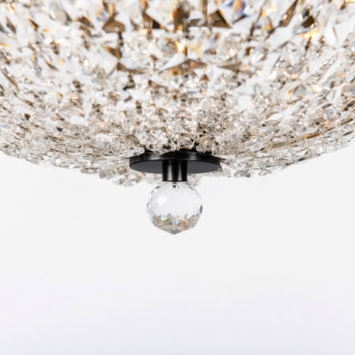 Crystal Baller 3 Light Leaded Crystal Empire Semi-Flush Mount