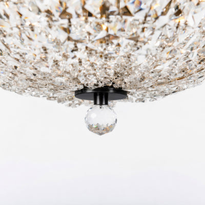 Crystal Baller 3 Light Leaded Crystal Empire Semi-Flush Mount