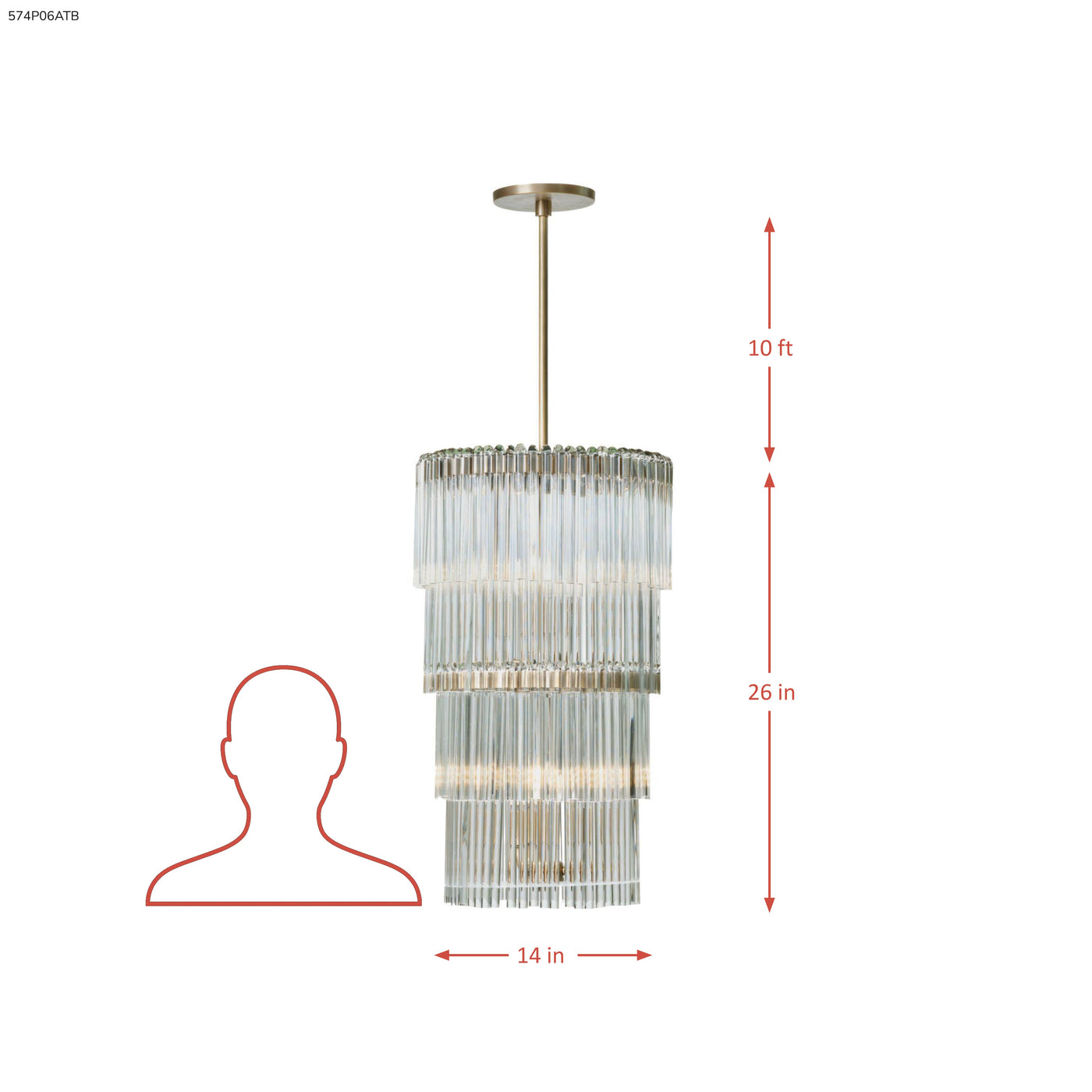 Lila 6 Light Pendant
