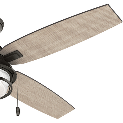 52 inch Ocala Noble Bronze Damp Rated Ceiling Fan with LED Light Kit and Pull Chain