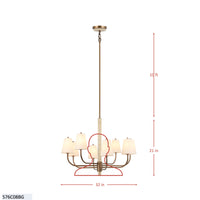 Rockford 8 Light Chandelier