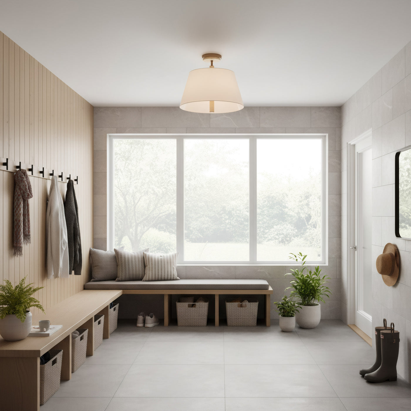 Rockford 3 Light Semi-Flush