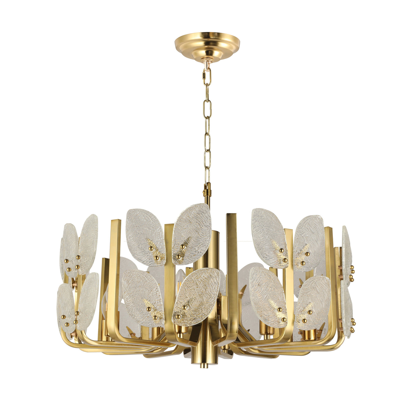 Brass Tax 8 Light Chandelier