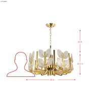 Brass Tax 8 Light Chandelier