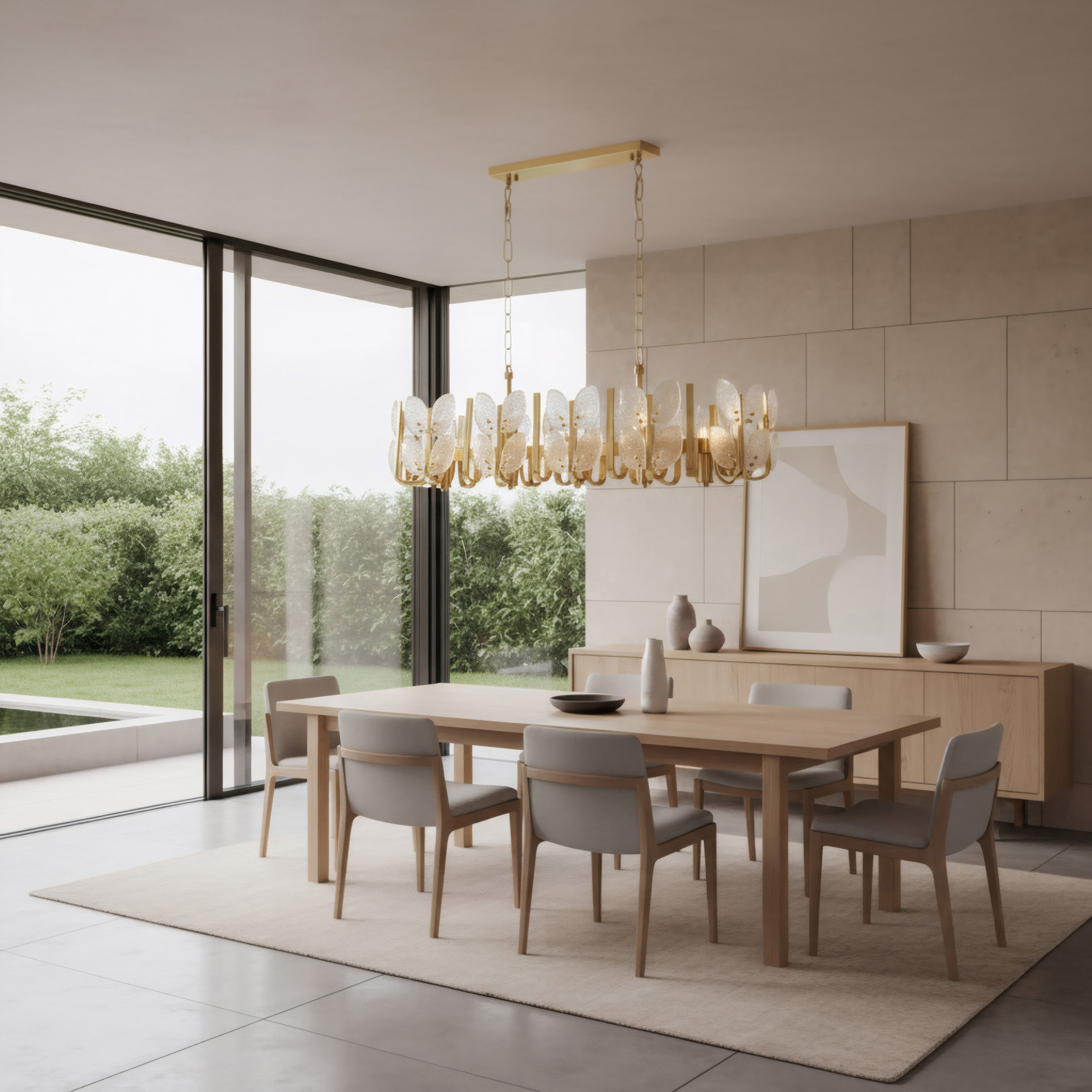 Brass Tax 12 Light Linear Chandelier