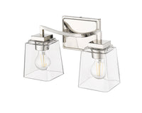 14'' Avenna Polished Nickel 2 Light Bath Vanity