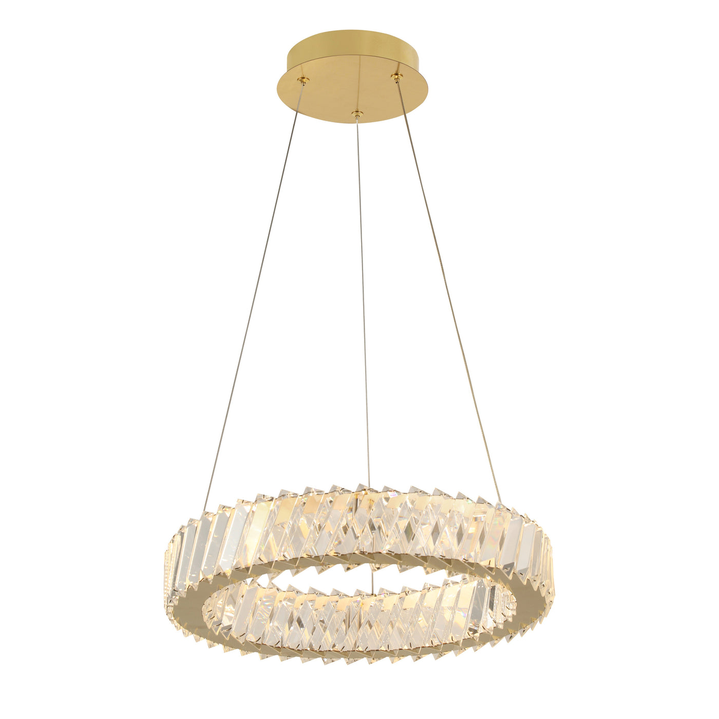 Golden Ratio 16 inch LED Crystal Pendant