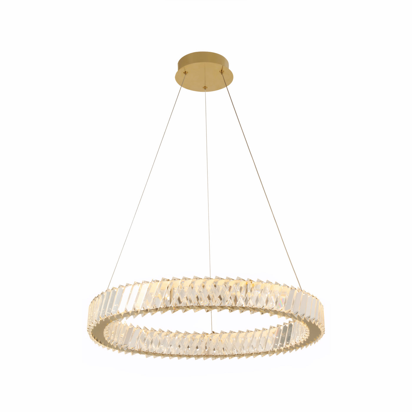 Golden Ratio 24 in LED Crystal Pendant