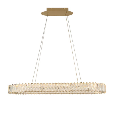 Golden Ratio 33 in Oval LED Crustal Pendant
