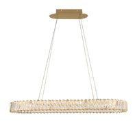Golden Ratio 33 in Oval LED Crustal Pendant