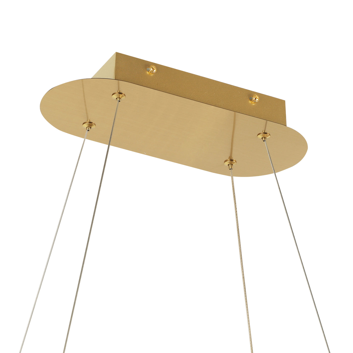 Golden Ratio 33 in Oval LED Crustal Pendant