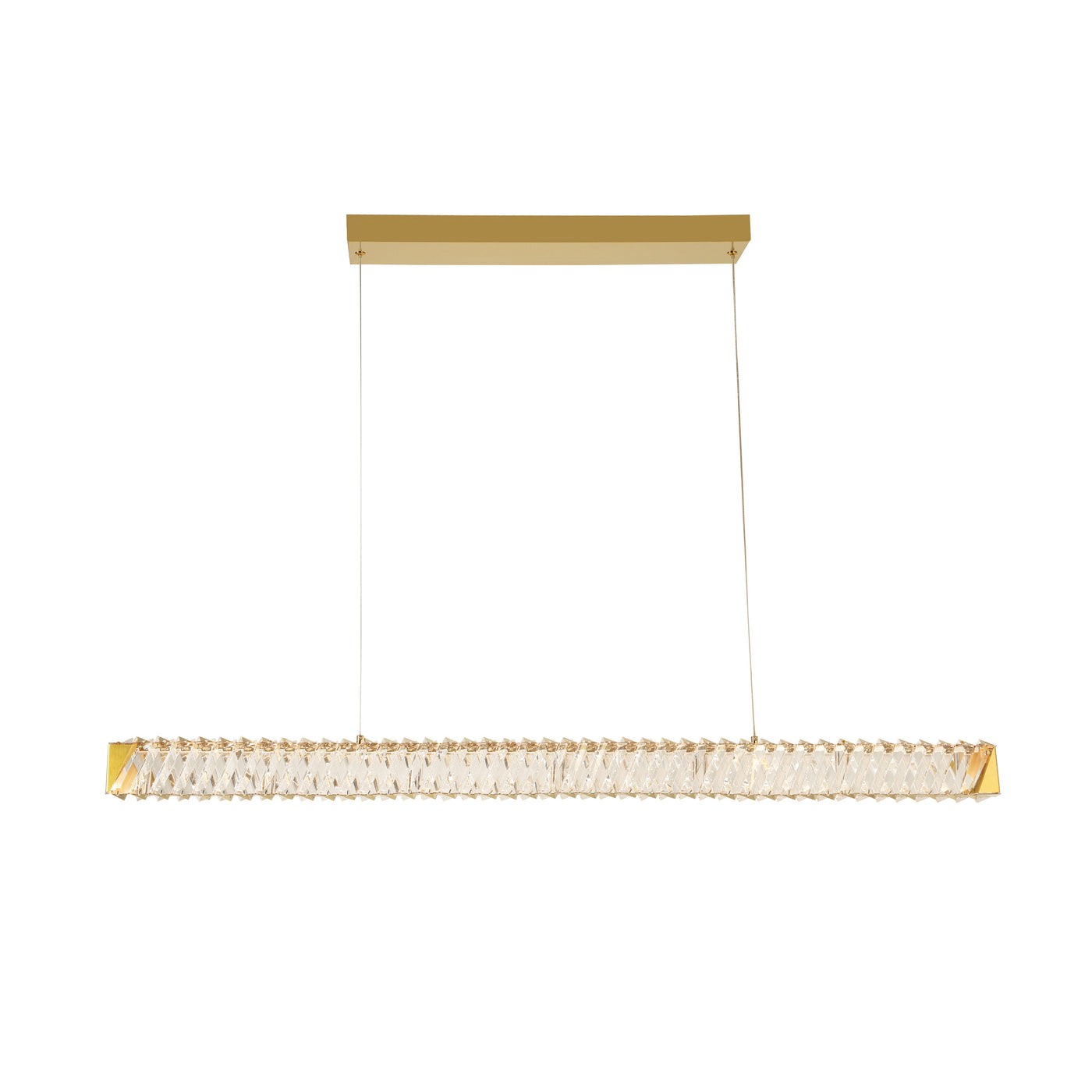 Golden Ratio 43 in LED Crystal Linear Pendant