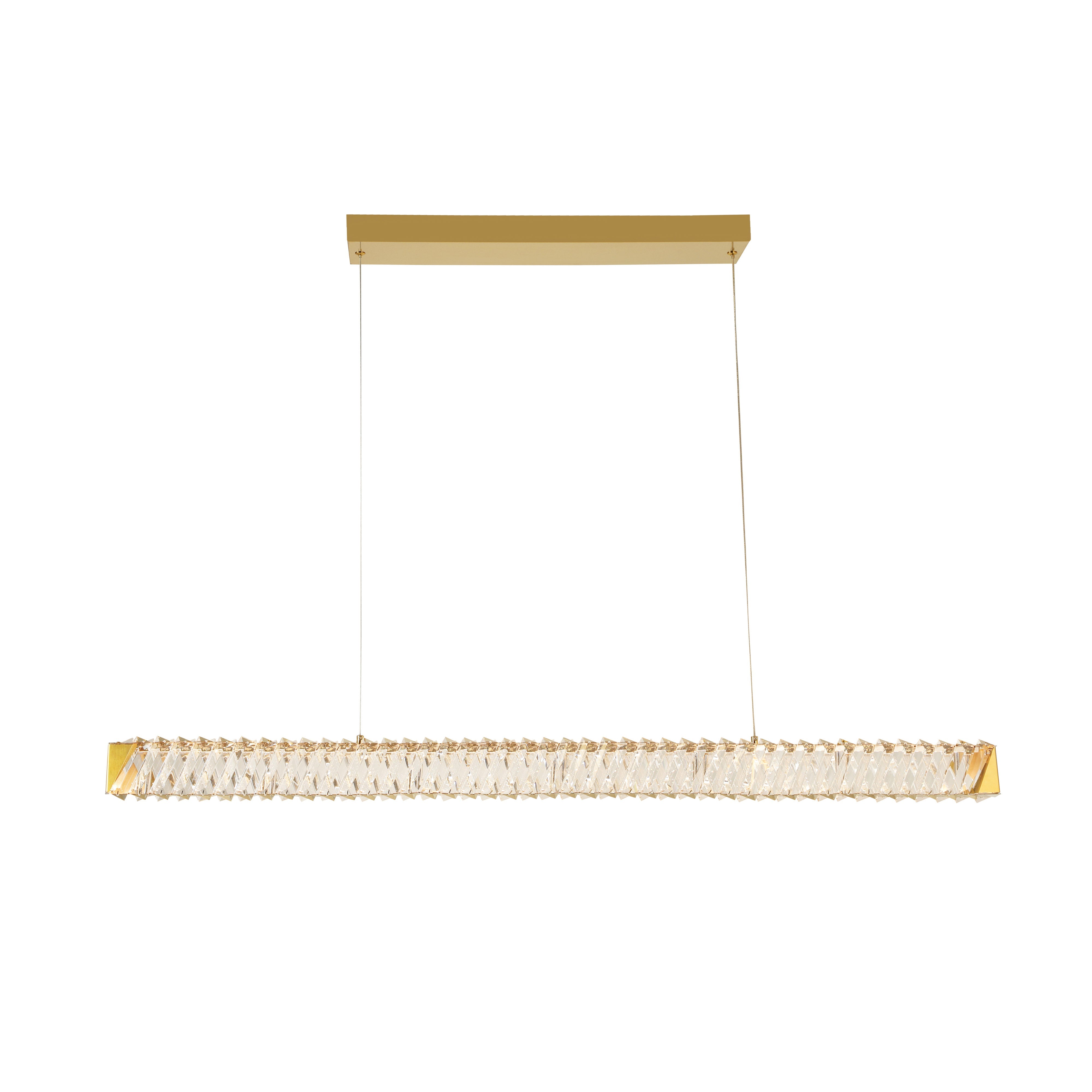 Golden Ratio 43 in LED Crystal Linear Pendant