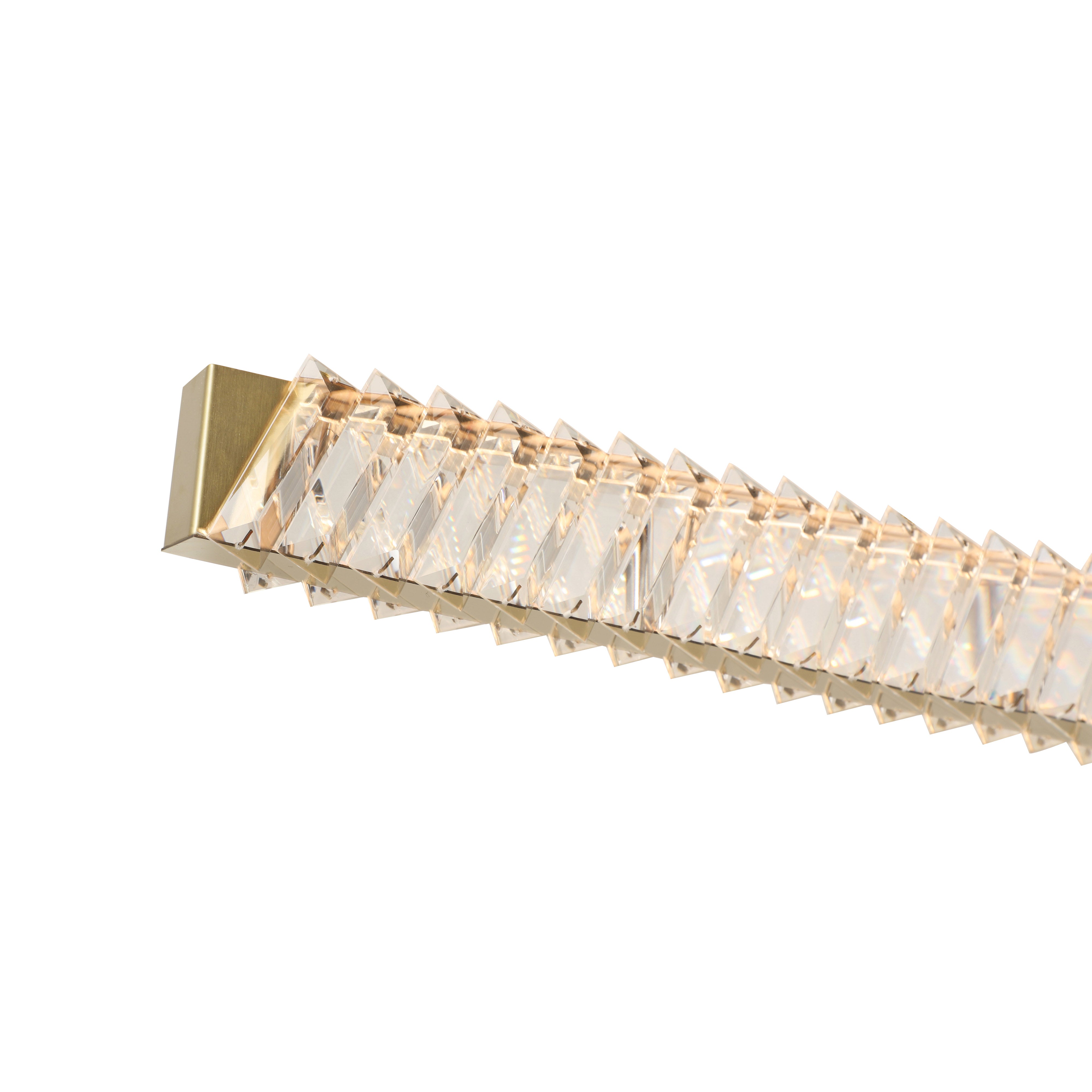 Golden Ratio 59 in LED Crystal Linear Pendant
