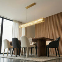 Golden Ratio 43 in LED Crystal Linear Pendant