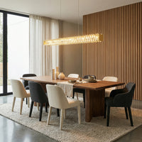 Golden Ratio 43 in LED Crystal Linear Pendant