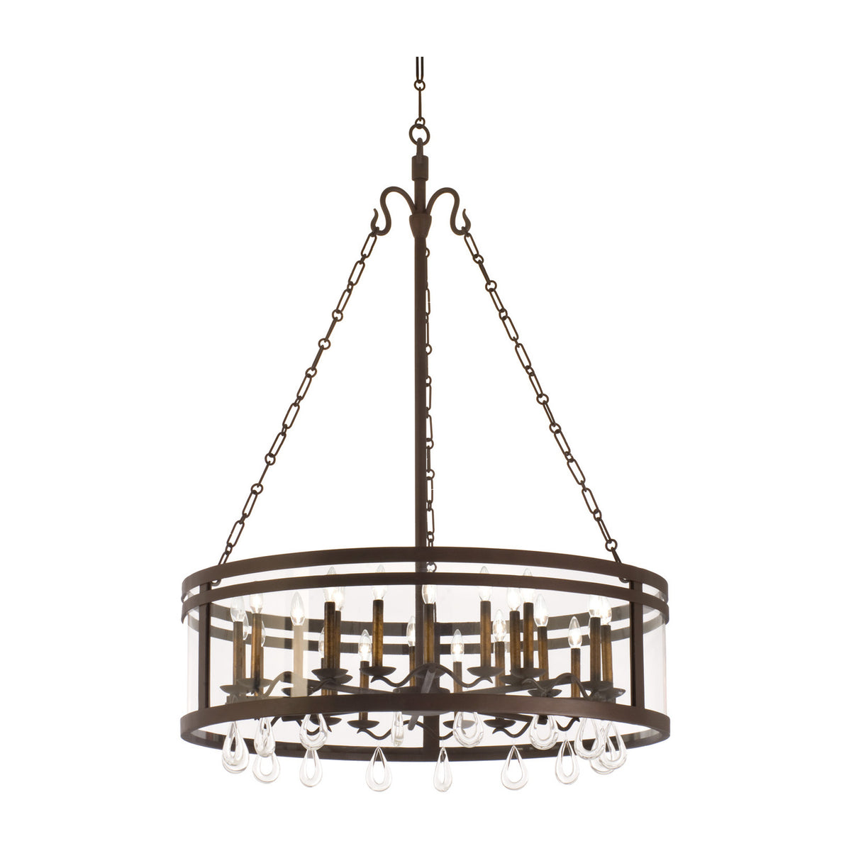 56.5'' Morris 24 Light Bronze Chandelier