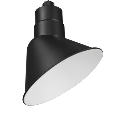 10-inch R Series Satin Black LED Angle Shade