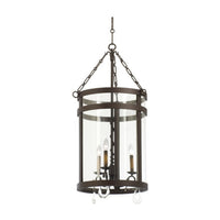37.5'' Morris 3 Light Bronze Chandelier