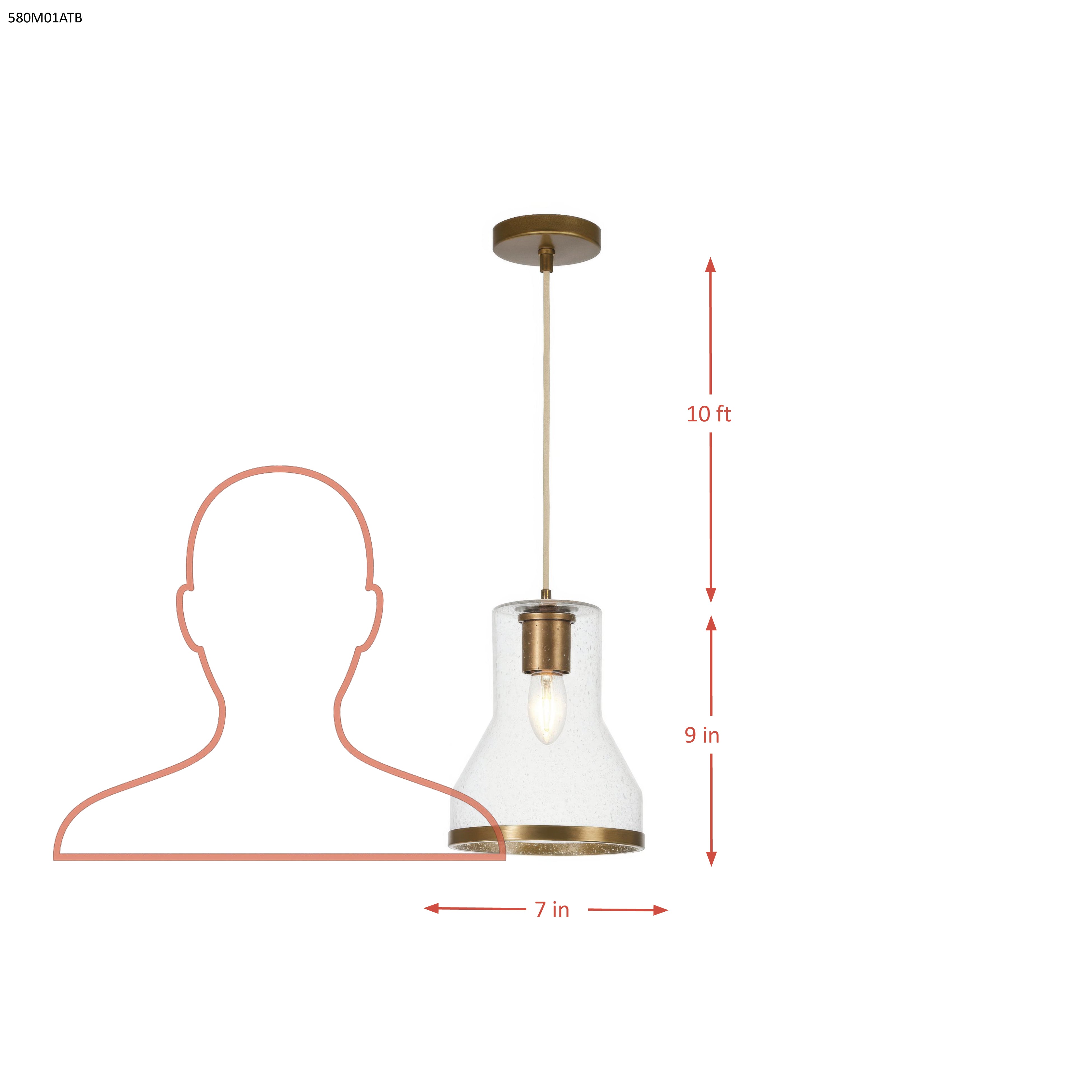 Alicia 1 Light Mini Pendant