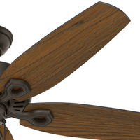 52 inch Builder New Bronze Damp Rated Ceiling Fan and Pull Chain