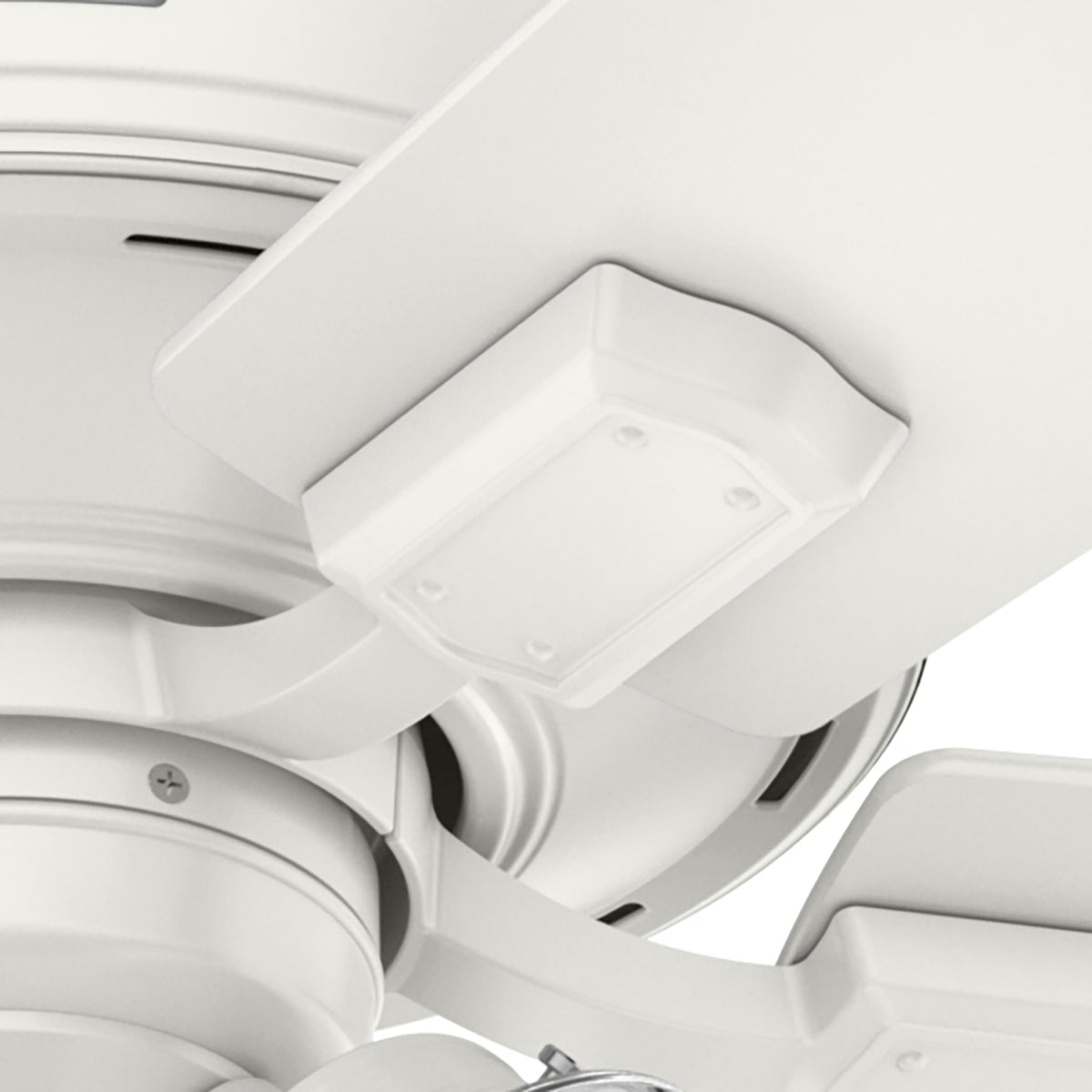 52 inch Crestfield Fresh White Ceiling Fan with LED Light Kit and Handheld Remote