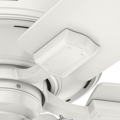52 inch Crestfield Fresh White Ceiling Fan with LED Light Kit and Handheld Remote