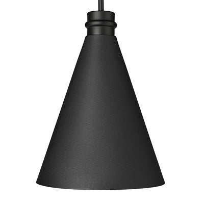 17.5'' Axston Textured Black 1 Light Hanging Lantern