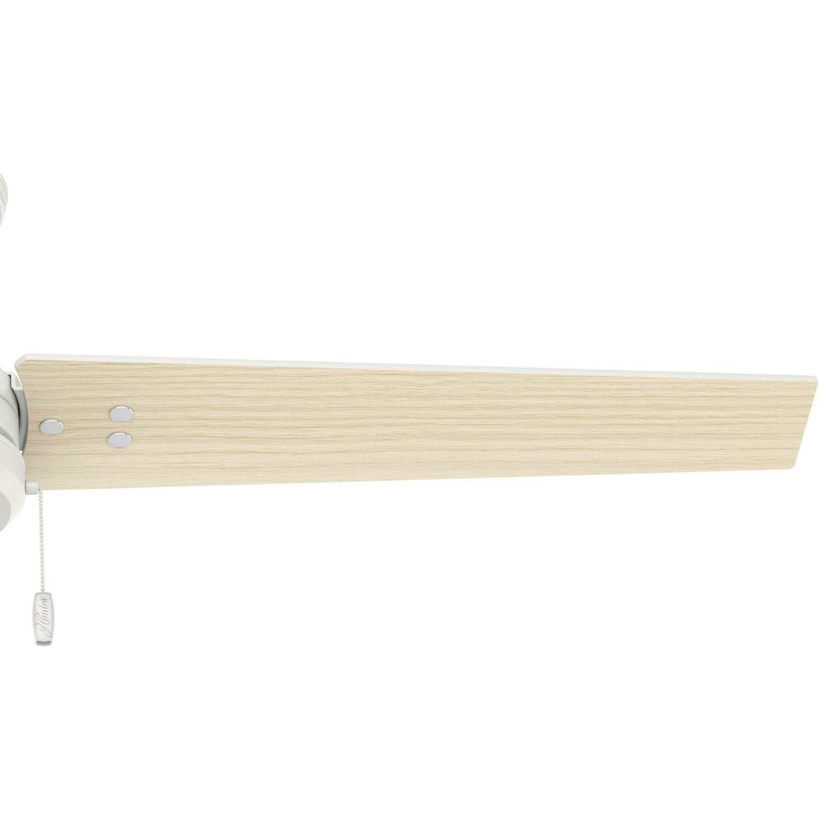 52 inch Cassius Fresh White Damp Rated Ceiling Fan and Pull Chain