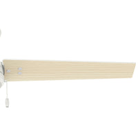 52 inch Cassius Fresh White Damp Rated Ceiling Fan and Pull Chain