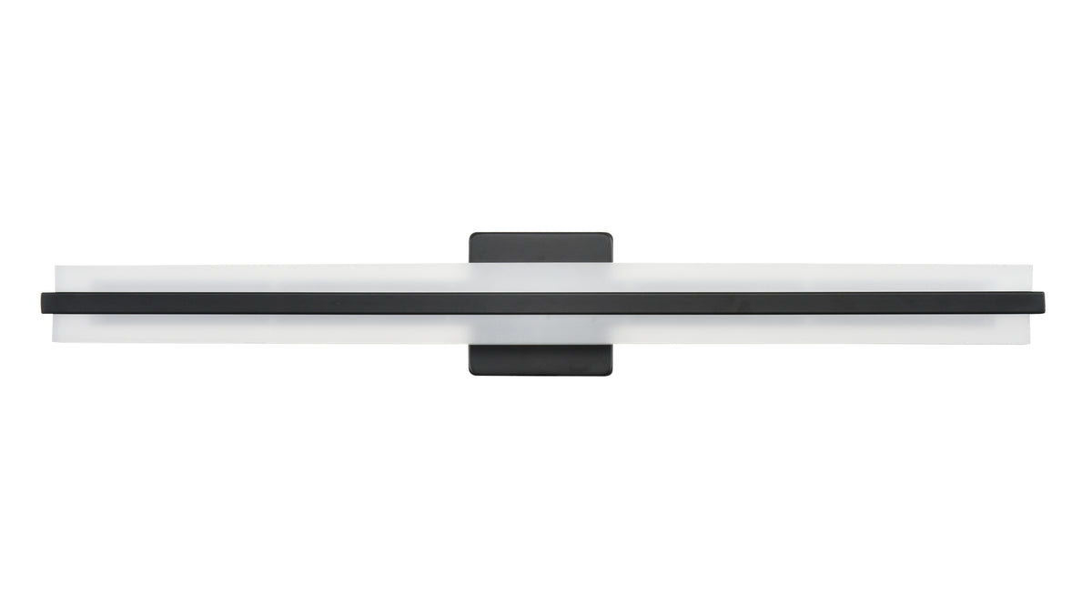 32'' Troy Matte Black  Vanity Light