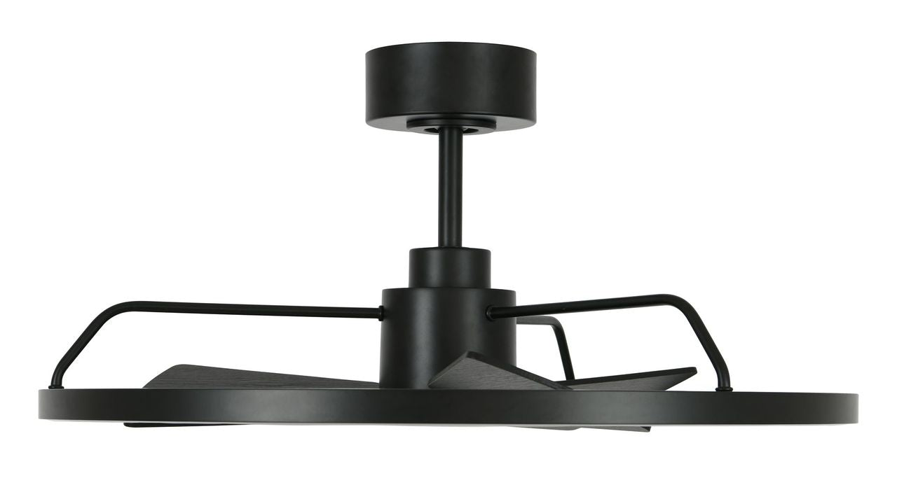 28 Inch 1 Light LED DC Black Fan with Remote