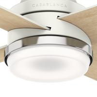 Casablanca 54 inch Daphne Fresh White Ceiling Fan with LED Light Kit and Wall Control