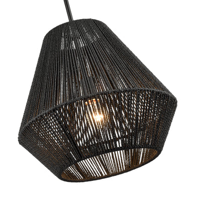 13.5'' Elise Matte Black 1 Light Pendant