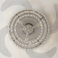 48 Inch Chrome Retractable Blade Ceiling Fan