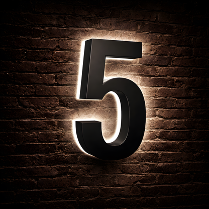 Lighted House Numbers - 5000K Illuminated